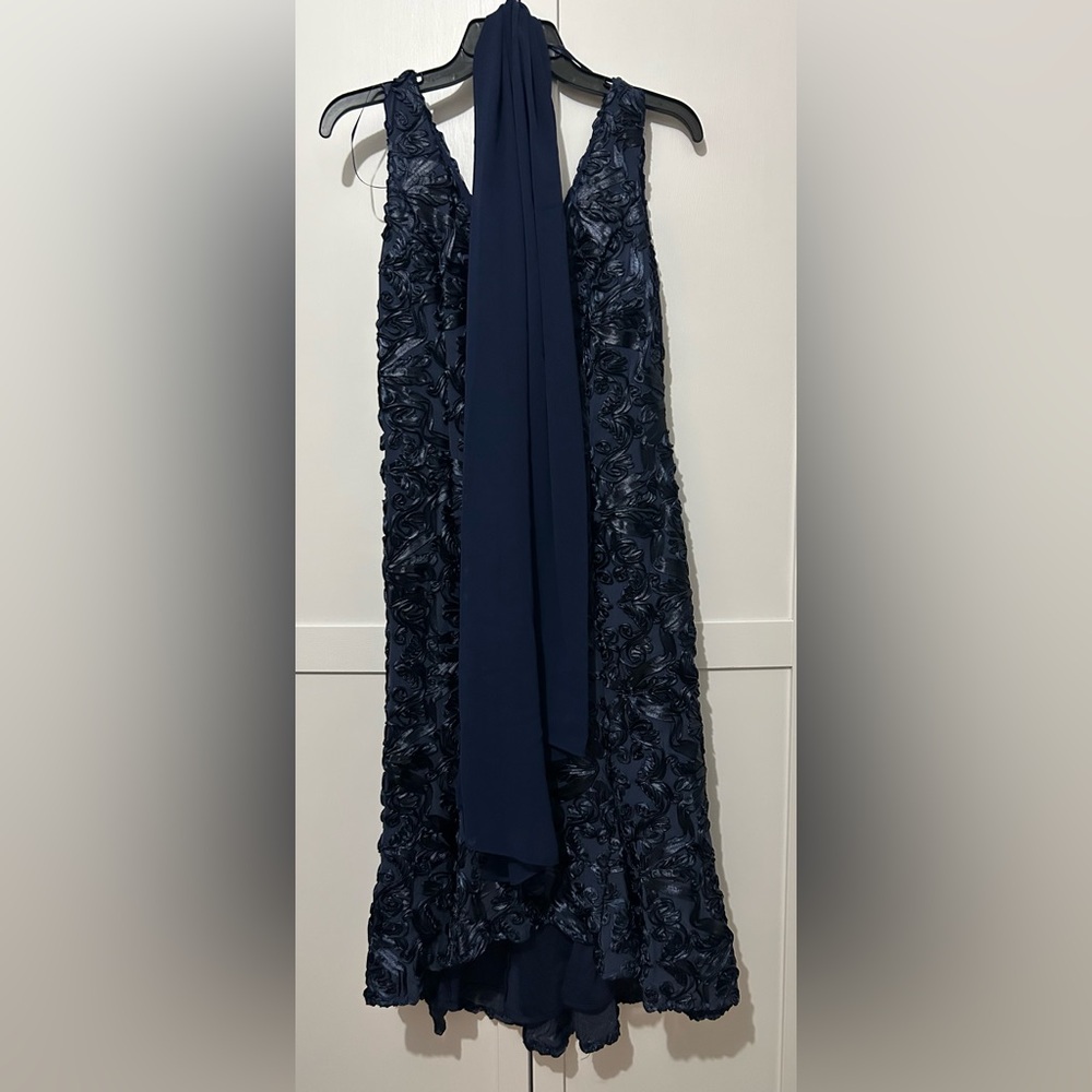 Alex Evenings Women’s Embroidered Soutache High Low Dress
